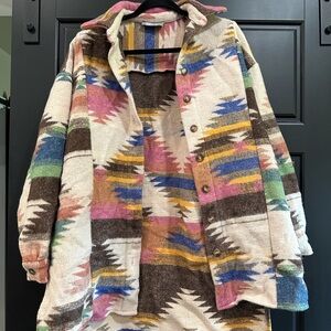 Multicolor Patterned Women's Jacket